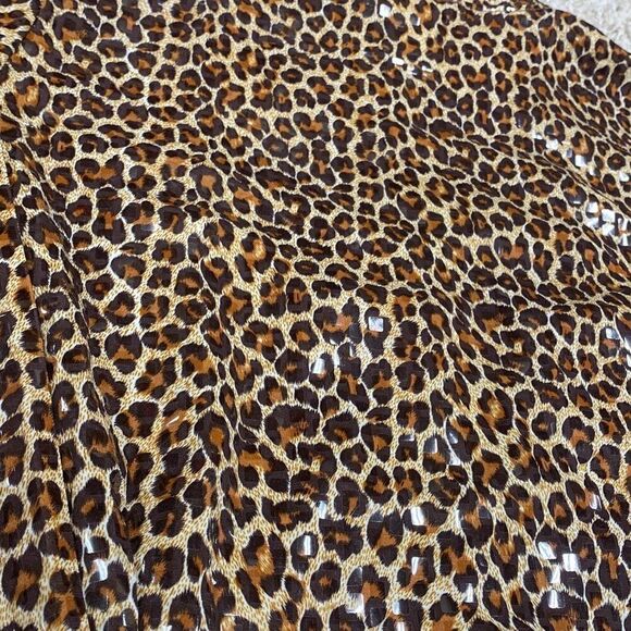 Anne Ashley Cheetah Full Zip Jacket Size Small NEW - Picture 3 of 6